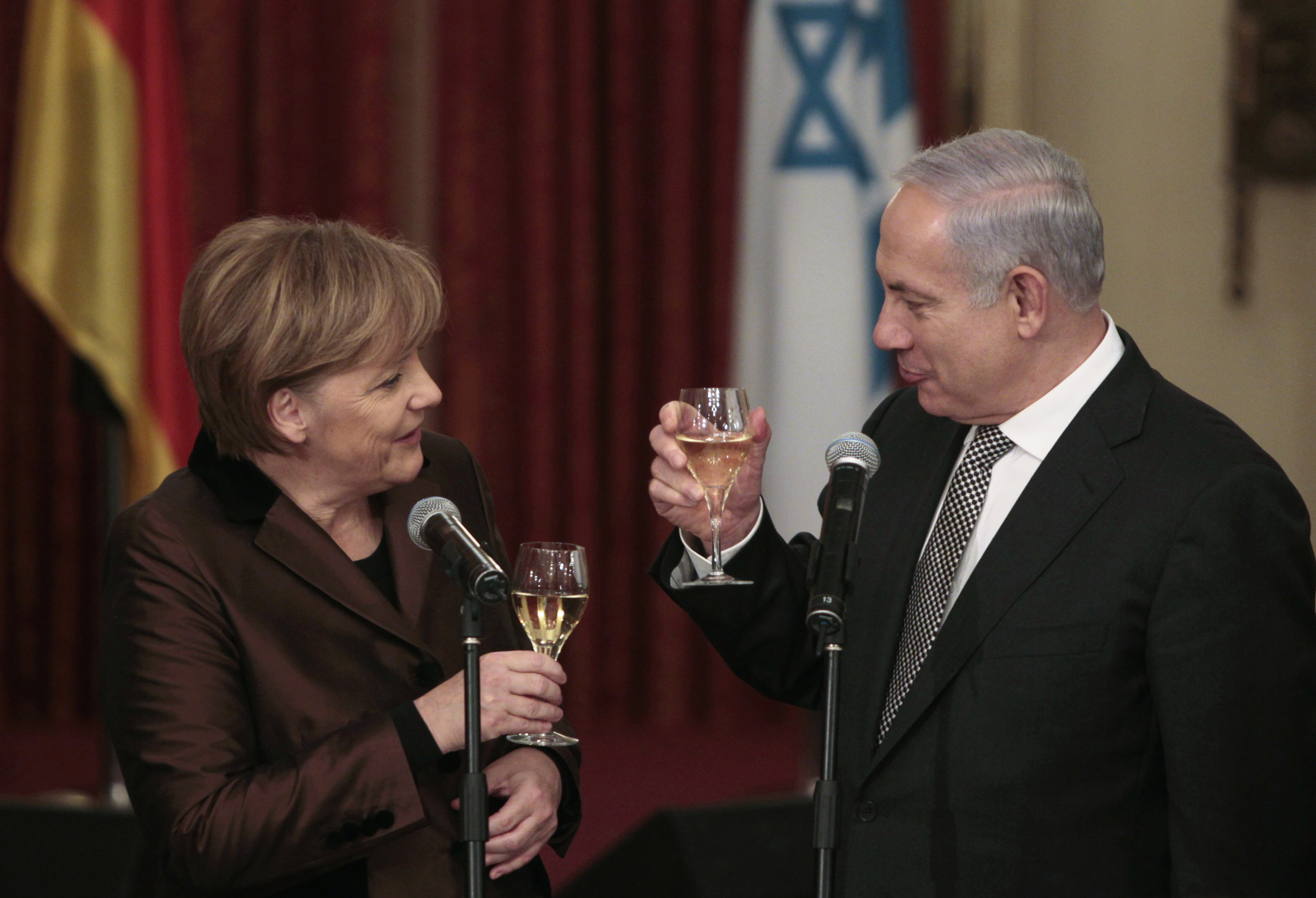 Netanyahu and Merkel in Jerusalem