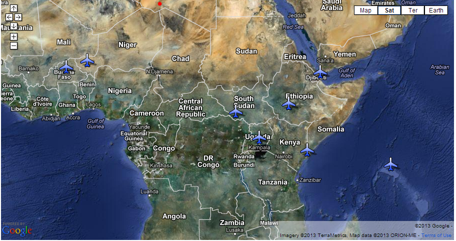 Bases de drones U.S. en Afrique